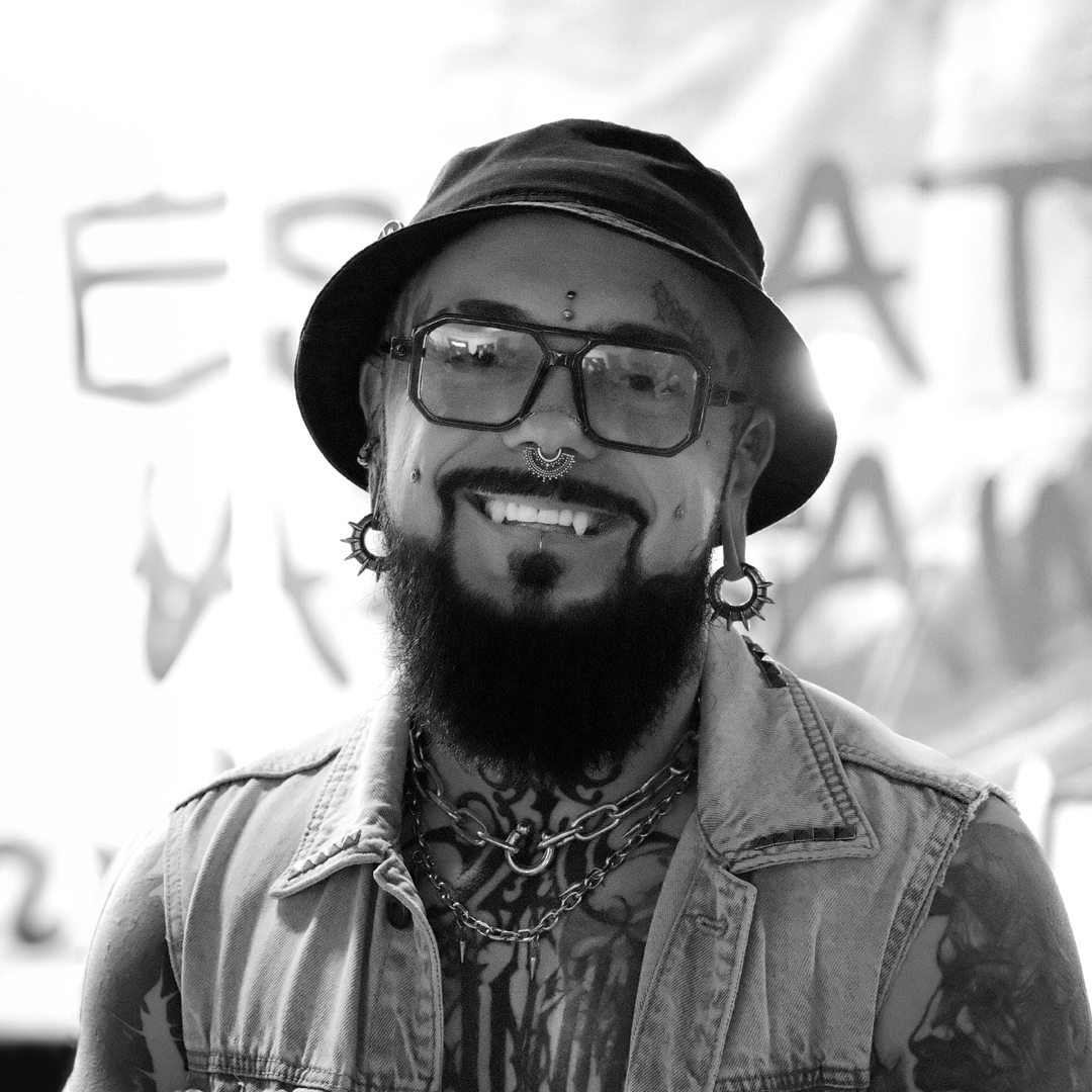 At a tattoo convention in Warsaw, Poland.