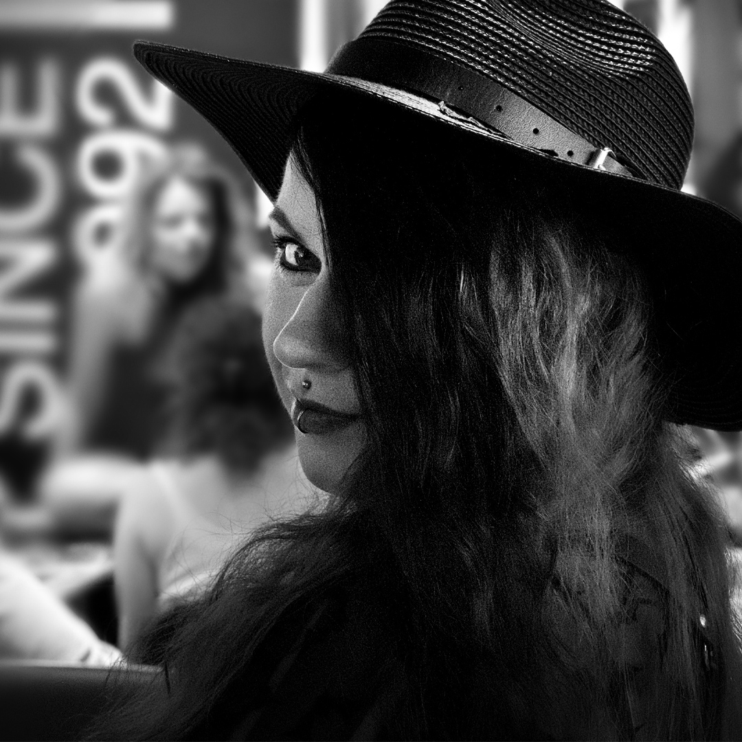 At a tattoo convention in Warsaw, Poland.