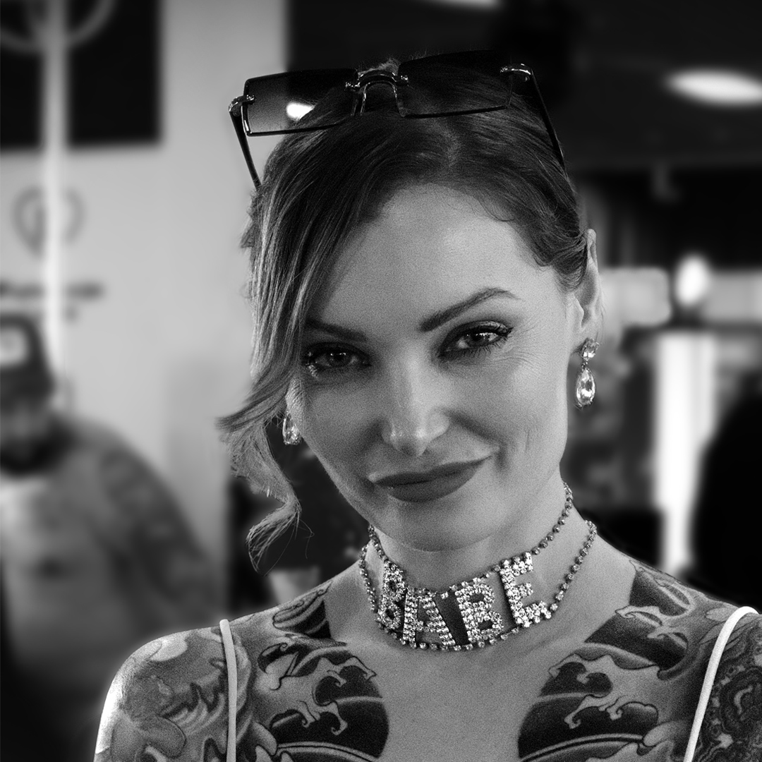 At a tattoo convention in Warsaw, Poland.